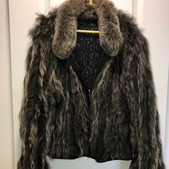 Reversible Bomber Jacket - All Weather & Rabbit Fur - Picture 3 of 3